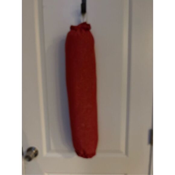 Handmade Plastic Bag Holder- Big red sparkle bag - Picture 1 of 1